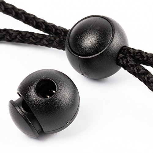 Due Emme 2M 2 Stck. Kugel-Kordelstopper, Kordelklemme SFERA aus Nylon für 2-4,5mm Kordel von Due Emme 2M