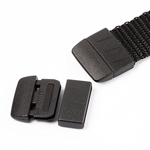 Due Emme 2M 2 Stck. Gurtende/Gurtabschluss/Endstück PC aus Nylon zum Annähen für 20mm-Gurt von Due Emme 2M