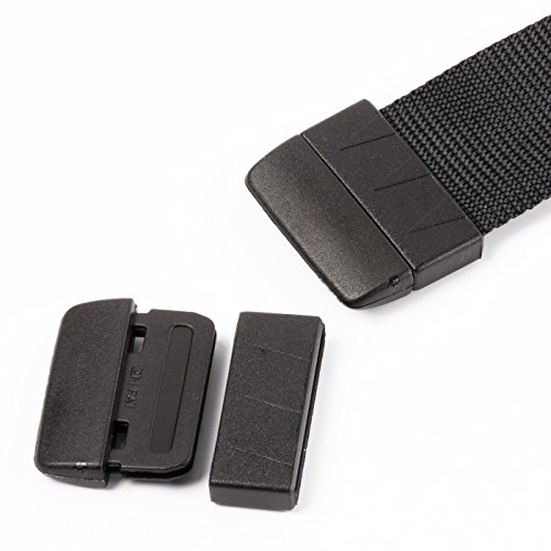 Due Emme 2M 2 Stck. Gurtende/Gurtabschluss/Endstück PC aus Nylon zum Annähen für 25mm-Gurt von Due Emme 2M