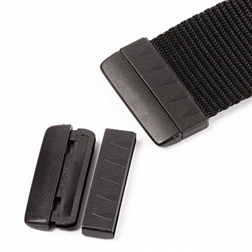 Due Emme 2M 2 Stck. Gurtende/Gurtabschluss/Endstück PC aus Nylon zum Annähen für 40mm-Gurt von Due Emme 2M