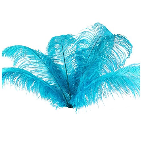 Duendhd 10 Stück Natürliche Straußenfedern See Blau 20-25Cm Duendhd 10 Stück Natürliche Straußenfedern See Blau 20-25Cm von Duendhd