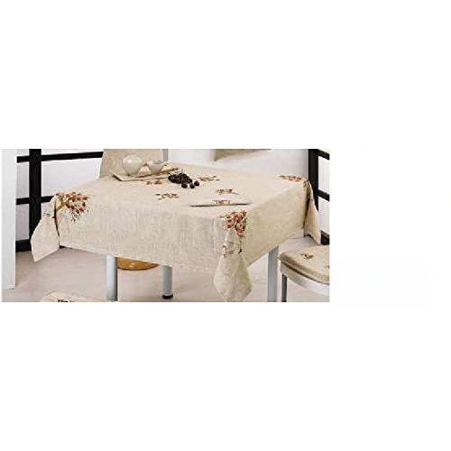 Duffi Home Tischdecke, Bestickt, Natur, 140 x 140 cm Duffi Home Tischdecke, Bestickt, Natur, 140 x 140 cm von Duffi Home