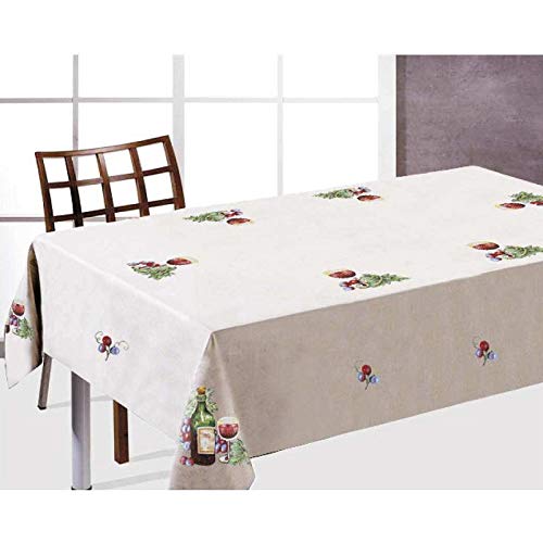 Duffi Home Tischdecke, Bestickt, Natur, 140 x 180 cm Duffi Home Tischdecke, Bestickt, Natur, 140 x 180 cm von Duffi Home