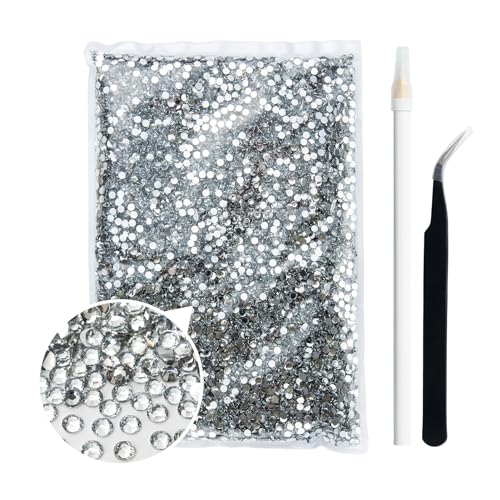 Duflash 18000 Stück weiße Harz-Strasssteine mit flacher Rückseite, 5 mm, Gelee-Harz, nicht Hotfix, größere Menge, Großhandel für Bastelarbeiten, DIY, Becher, Kleidung, Make-up, Nagelkunst (SS 22,0 cm) Duflash 18000 Stück weiße Harz-Strasssteine mit flacher Rückseite, 5 mm, Gelee-Harz, nicht Hotfix, größere Menge, Großhandel für Bastelarbeiten, DIY, Becher, Kleidung, Make-up, Nagelkunst (SS 22,0 cm) von Duflash