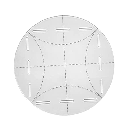 Duiaynke Transparentes Quilt-Lineal, Schneiden, Basteln, Kreis, DIY, runde Vorlage, Nähmaschine von Duiaynke
