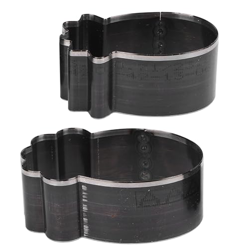DUIMIMI 2pcs Leder Schnittstirme Set, 55 mm & 62 mm Legierungsleder -Leder -Punschschneider, Hohlpunschwerkzeug für Leder, Dichtung, runde Schneiden, Lederarbeit von Duimimi