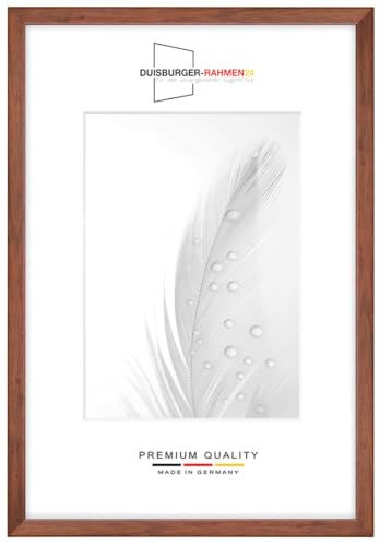 Holz Bilderrahmen Schmal 35 x 70 cm in Rustikal-Braun | inkl. bruchsicherer Anti-Reflex Kunstglasscheibe | Rahmen für Poster | Puzzle | Foto collage DR076 Holz Bilderrahmen Schmal 35 x 70 cm in Rustikal-Braun | inkl. bruchsicherer Anti-Reflex Kunstglasscheibe | Rahmen für Poster | Puzzle | Foto collage DR076 von Duisburger-Rahmen24