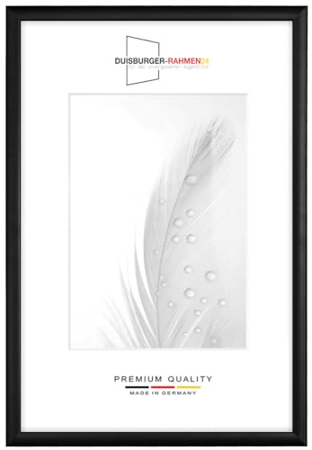 Holz Bilderrahmen Schmal 59,4 x 84,1 cm DIN A1 in Schwarz matt | inkl. bruchsicherer Anti-Reflex Kunstglasscheibe | Rahmen für Poster | Puzzle | Foto collage DR073 Holz Bilderrahmen Schmal 59,4 x 84,1 cm DIN A1 in Schwarz matt | inkl. bruchsicherer Anti-Reflex Kunstglasscheibe | Rahmen für Poster | Puzzle | Foto collage DR073 von Duisburger-Rahmen24