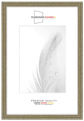Massiv Holz Bilderrahmen Vintage Retro 30 x 46 cm in Alt-Champagne Barock | inkl. bruchsicherer Anti-Reflex Kunstglasscheibe | Rahmen für Poster | Puzzle | Foto collage DR088 Massiv Holz Bilderrahmen Vintage Retro 30 x 46 cm in Alt-Champagne Barock | inkl. bruchsicherer Anti-Reflex Kunstglasscheibe | Rahmen für Poster | Puzzle | Foto collage DR088 von Duisburger-Rahmen24