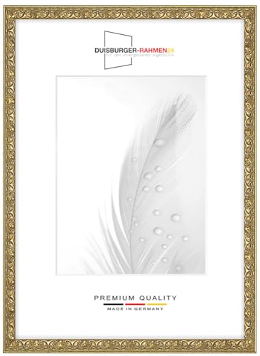 Massiv Holz Bilderrahmen Vintage Retro 40 x 110 cm in Alt-Gold Barock | inkl. bruchsicherer Anti-Reflex Kunstglasscheibe | Rahmen für Poster | Puzzle | Foto collage DR109 Massiv Holz Bilderrahmen Vintage Retro 40 x 110 cm in Alt-Gold Barock | inkl. bruchsicherer Anti-Reflex Kunstglasscheibe | Rahmen für Poster | Puzzle | Foto collage DR109 von Duisburger-Rahmen24
