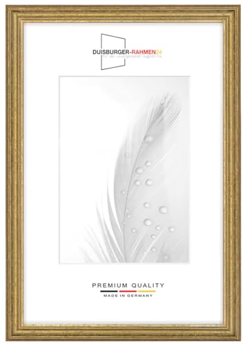 Massiv Holz Bilderrahmen Vintage Retro 40 x 90 cm in Alt-Gold | inkl. bruchsicherer Anti-Reflex Kunstglasscheibe | Rahmen für Poster | Puzzle | Foto collage DR086 Massiv Holz Bilderrahmen Vintage Retro 40 x 90 cm in Alt-Gold | inkl. bruchsicherer Anti-Reflex Kunstglasscheibe | Rahmen für Poster | Puzzle | Foto collage DR086 von Duisburger-Rahmen24