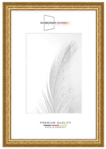 Massiv Holz Bilderrahmen Vintage Retro 70 x 105 cm in Gold | inkl. bruchsicherer Anti-Reflex Kunstglasscheibe | Rahmen für Poster | Puzzle | Foto collage DR059 Massiv Holz Bilderrahmen Vintage Retro 70 x 105 cm in Gold | inkl. bruchsicherer Anti-Reflex Kunstglasscheibe | Rahmen für Poster | Puzzle | Foto collage DR059 von Duisburger-Rahmen24