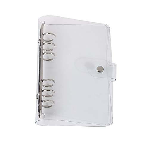 Notebook System Organizer A5 A6 A7 Multi-Size 6 Löcher Transparente Binder mit Knöpfen Schleifenbinder Handbücher Zeitschriften Ringbinder Transparente Bücher Multifunktionsbücher Alben Bürobedarf von Dulcicasa