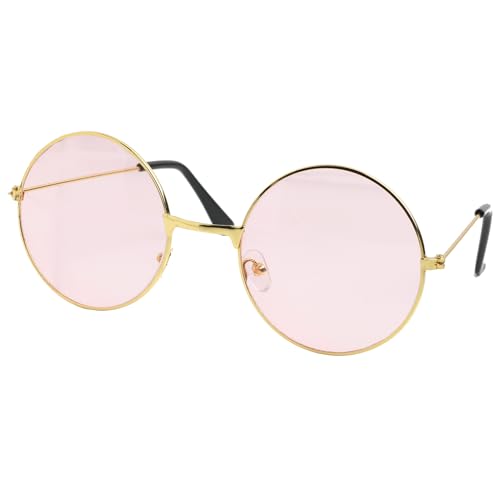 Dumhuts Sonnenbrille damen, Hippie Brille Sonnenbrille rund rosa Accessoires für Fasching, Perfekt für Fasching, Karneval & 70er 80er Jahre Mottopartys, Unisex Retro-Accessoire Dumhuts Sonnenbrille damen, Hippie Brille Sonnenbrille rund rosa Accessoires für Fasching, Perfekt für Fasching, Karneval & 70er 80er Jahre Mottopartys, Unisex Retro-Accessoire von Dumhuts