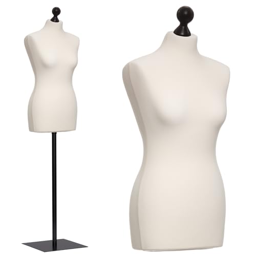 DummyDoll Schneiderpuppe weiblich Größe 32/34, Überzug Creme/Ecru, Fuß Metallplatte + Knauf schwarz DummyDoll Schneiderpuppe weiblich Größe 32/34, Überzug Creme/Ecru, Fuß Metallplatte + Knauf schwarz von DummyDoll