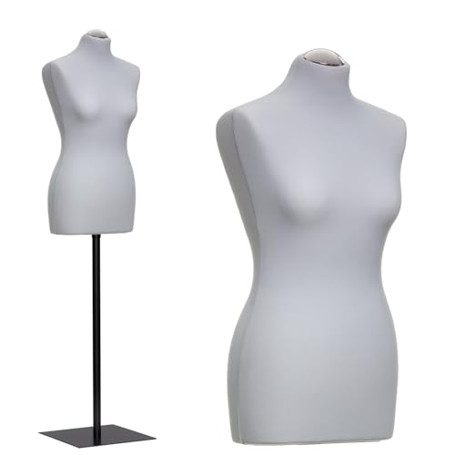 DummyDoll Schneiderpuppe weiblich Größe 34/36, Überzug Silbergrau, Fuß Metallplatte schwarz + Kappe DummyDoll Schneiderpuppe weiblich Größe 34/36, Überzug Silbergrau, Fuß Metallplatte schwarz + Kappe von DummyDoll