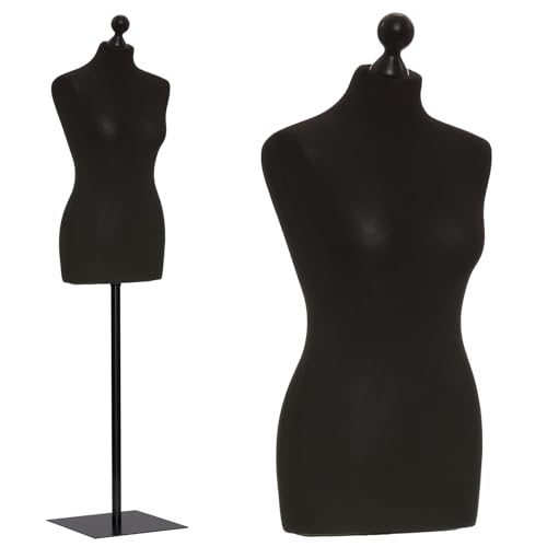 DummyDoll Schneiderpuppe weiblich Größe 36/38, Überzug schwarz, Fuß Metallplatte + Knauf schwarz DummyDoll Schneiderpuppe weiblich Größe 36/38, Überzug schwarz, Fuß Metallplatte + Knauf schwarz von DummyDoll