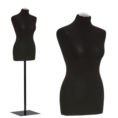 DummyDoll Schneiderpuppe weiblich Größe 46/48, Überzug schwarz, Fuß Metallplatte schwarz + Kappe DummyDoll Schneiderpuppe weiblich Größe 46/48, Überzug schwarz, Fuß Metallplatte schwarz + Kappe von DummyDoll
