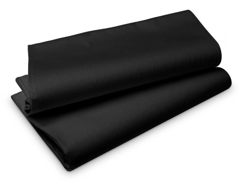 Duni 166370 Tabelle beinhaltet, Evolin, 127 cm x 180 cm, schwarz (25 Stück) von Duni
