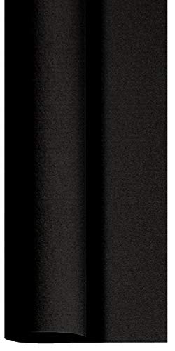 Duni Dunicel® Tischdecke schwarz, 1,18m x 25m, 185474 Tischdeckenrolle von Duni