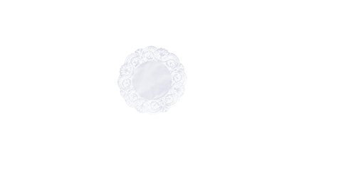 Duni Torten-Spitzen rund weiß, ø 15 cm, 250 Stück von Duni