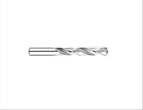 Dunxiles 1 stück Hartmetall-Spiralbohrer, Massive Wolfram-Bits HRC50 CNC, gerader Griff, Bohrloch für Metall, Eisen, Stahl (Farbe: HRC50, 100 mm, Größe: 16,5 mm) von Dunxiles