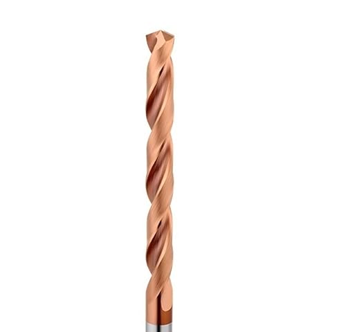 Dunxiles 1 stück Vollhartmetall-Spiralbohrer mit parallelem Schaft, allgemeiner Stub für CNC-Bohrmaschine, Metall, Stahl, Eisenloch (Farbe: BB2055-TiSiN, Größe: 11,8 mm) von Dunxiles