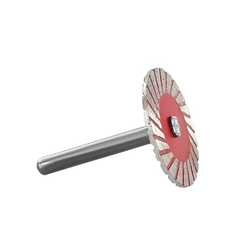 Dunxiles 1X 6mm Schaft Kreissägeblatt Schleifscheibe Schleifscheibe mit Dorn Diamant-Trennscheibe, Schleifwerkzeuge von Dunxiles