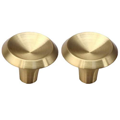 Dunxiles 2 Stück Schrankknöpfe, Zuggriff für Küche, massiver Schrank, Möbelgriff, reines Kupfer, Knöpfe für Kleiderschrank, Bar, Schublade, Hardware-Zubehör Dunxiles 2 Stück Schrankknöpfe, Zuggriff für Küche, massiver Schrank, Möbelgriff, reines Kupfer, Knöpfe für Kleiderschrank, Bar, Schublade, Hardware-Zubehör von Dunxiles