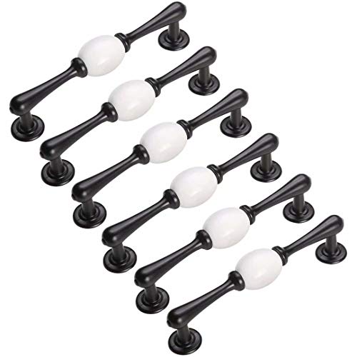 Dunxiles 6 Stück Schubladengriffe Knöpfe Moderne Schrankknöpfe Zinklegierung Schrankgriffe für Küche Schlafzimmer Badezimmer Möbelbeschläge, Einzelloch, Hardware-Zubehör von Dunxiles