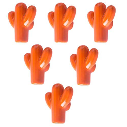 Dunxiles 6 Stück kreative Keramik-Türgriffe, Türknöpfe, Keramikgriffe, Schubladengriffe, Schrankgriffe, Möbelgriffe, Heimdekoration, Hardware-Zubehör von Dunxiles