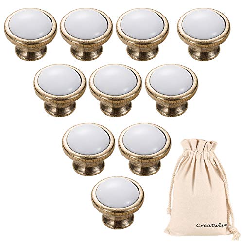 Dunxiles Hochwertige Möbelgriffe, Schrankknöpfe, Kleiderschranktürgriffe, Kommodenschubladengriffe, Einzelloch/Lochabstand 96 mm/128 mm – 10 Stück, Hardware-Zubehör von Dunxiles