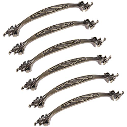 Dunxiles Möbelgriffe, Schrankknöpfe und -Griffe, Kleiderschranktürgriffe, Kommodenschubladengriffe, Küchenschrankgriffe, Lochabstand 96 mm/128 mm, 6 Stück, Hardware-Zubehör Dunxiles Möbelgriffe, Schrankknöpfe und -Griffe, Kleiderschranktürgriffe, Kommodenschubladengriffe, Küchenschrankgriffe, Lochabstand 96 mm/128 mm, 6 Stück, Hardware-Zubehör von Dunxiles