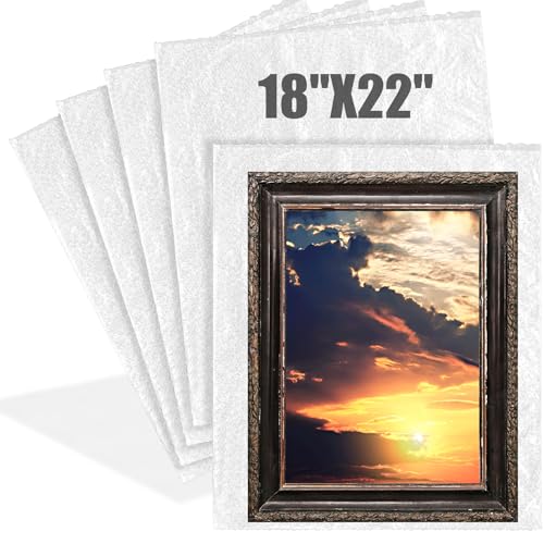 Dunzoom 5 Stück extra große Luftpolstertaschen, 45,7 x 55,9 cm, transparente Luftpolstertaschen zum Verpacken, stoßfeste Polsterung, Wickeltasche für den Versand, Umzug zerbrechlicher Gerichte von Dunzoom