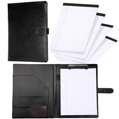 Dunzoom Professionelles Padfolio-Lederbuch mit 4 Stück, 21,6 x 27,9 cm, Notizblöcke, Kunstleder, Portfolio-Ordner, Ordner, Lebenslauf, juristischer Dokumenten-Organizer, inklusive Schreibblock in Dunzoom Professionelles Padfolio-Lederbuch mit 4 Stück, 21,6 x 27,9 cm, Notizblöcke, Kunstleder, Portfolio-Ordner, Ordner, Lebenslauf, juristischer Dokumenten-Organizer, inklusive Schreibblock in von Dunzoom
