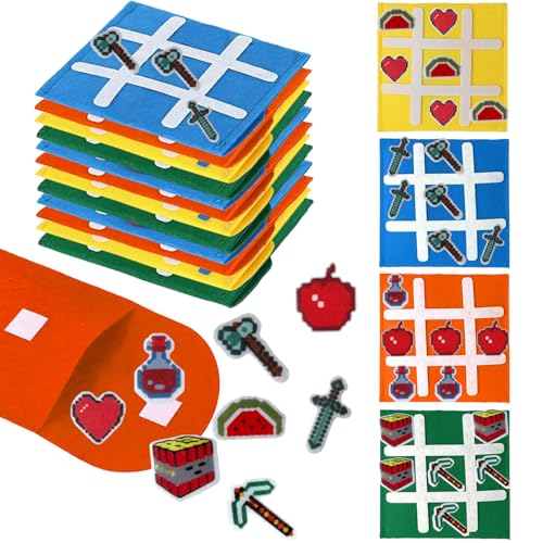 Duoduobear Tic Tac Toe Ninja Party Mitgebsel Kindergeburtstag,16 Stück Mini Geburtstag Mitgebsel Gastgeschenke,Halloween Adventskalender Geburtstag Give Aways,Pinata Füllung von Duoduobear