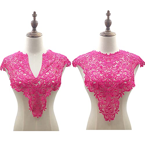 1 Satz Bestickte Spitze Kragen Applikation,Stickerei Spitze Patch Spitzemotiv Applique Patches Einsatzkragen für Nähen DIY Kostüm Kleidung Hochzeitskleid Brautkleid Deko,Rundkragen und V-Kragen,Rose 1 Satz Bestickte Spitze Kragen Applikation,Stickerei Spitze Patch Spitzemotiv Applique Patches Einsatzkragen für Nähen DIY Kostüm Kleidung Hochzeitskleid Brautkleid Deko,Rundkragen und V-Kragen,Rose von Duories