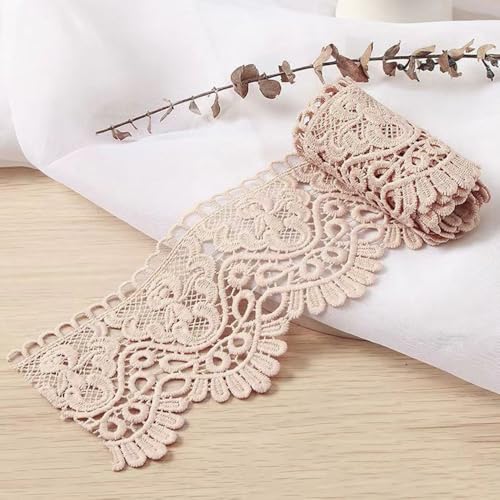 1 Yard 10cm Breite Milchseide Vintage Spitzenborte Spitzenband Spitzenbordüre Stickerei Dekoband Zierband Spitze Blumenband Borte für Nähen Handwerk Dessous Hochzeitskleid Hochzeit Haus Deko,Hell-Pink 1 Yard 10cm Breite Milchseide Vintage Spitzenborte Spitzenband Spitzenbordüre Stickerei Dekoband Zierband Spitze Blumenband Borte für Nähen Handwerk Dessous Hochzeitskleid Hochzeit Haus Deko,Hell-Pink von Duories