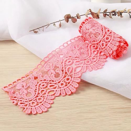 1 Yard 10cm Breite Milchseide Vintage Spitzenborte Spitzenband Spitzenbordüre Stickerei Dekoband Zierband Spitze Blumenband für Nähen Handwerk Dessous Hochzeitskleid Hochzeit Haus Deko,Dunkelpink 1 Yard 10cm Breite Milchseide Vintage Spitzenborte Spitzenband Spitzenbordüre Stickerei Dekoband Zierband Spitze Blumenband für Nähen Handwerk Dessous Hochzeitskleid Hochzeit Haus Deko,Dunkelpink von Duories