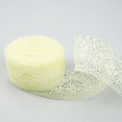 10 M Spitzenbordüre Spitzenband, Breite 4cm Vintage Spitzen Band Geschenkband Dekoband Spitzenborte Zum Basteln Nähen Weihnachten Ostern Hochzeit Geschenkverpackung Tischdeko DIY Handwerk,Beige 10 M Spitzenbordüre Spitzenband, Breite 4cm Vintage Spitzen Band Geschenkband Dekoband Spitzenborte Zum Basteln Nähen Weihnachten Ostern Hochzeit Geschenkverpackung Tischdeko DIY Handwerk,Beige von Duories