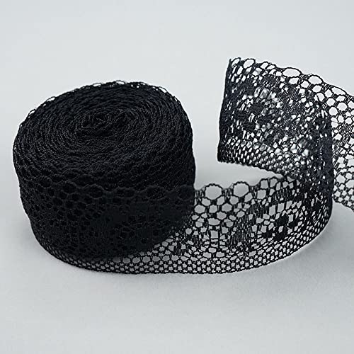 10 M Spitzenbordüre Spitzenband, Breite 4cm Vintage Spitzen Band Geschenkband Dekoband Spitzenborte Zum Basteln Nähen Weihnachten Ostern Hochzeit Geschenkverpackung Tischdeko DIY Handwerk,Schwarz 10 M Spitzenbordüre Spitzenband, Breite 4cm Vintage Spitzen Band Geschenkband Dekoband Spitzenborte Zum Basteln Nähen Weihnachten Ostern Hochzeit Geschenkverpackung Tischdeko DIY Handwerk,Schwarz von Duories