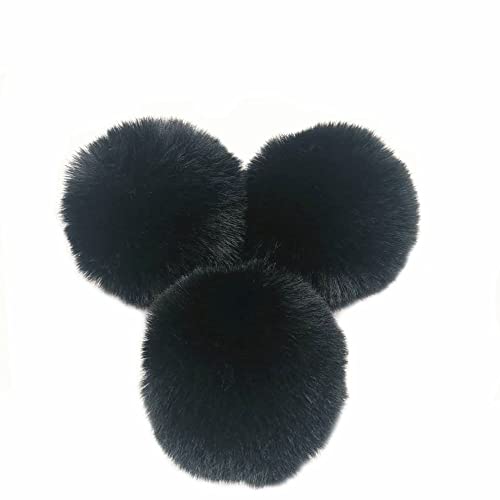 10 STK 6cm Pompons Kunstfell Kaninchenfell Fellbommel,Kunstpelz Pom Pom Ball Plüschbälle Bommeln für DIY Handwerk Mützen Anhänger Dekoration Damen Mädchen Taschenanhänger Schlüsselanhänger,Schwarz 10 STK 6cm Pompons Kunstfell Kaninchenfell Fellbommel,Kunstpelz Pom Pom Ball Plüschbälle Bommeln für DIY Handwerk Mützen Anhänger Dekoration Damen Mädchen Taschenanhänger Schlüsselanhänger,Schwarz von Duories