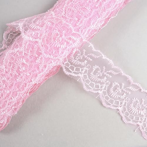 10 Yard Bestickte Spitzenbordüre Spitzenbesatz Spitzenband,Geschenkband Spitze Band Meterware,Spitzenborte Zum DIY Basteln Nähen Weihnachten Hochzeit Party Deko Blumen Geschenkverpackung,Hell-Pink 10 Yard Bestickte Spitzenbordüre Spitzenbesatz Spitzenband,Geschenkband Spitze Band Meterware,Spitzenborte Zum DIY Basteln Nähen Weihnachten Hochzeit Party Deko Blumen Geschenkverpackung,Hell-Pink von Duories