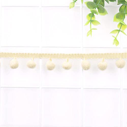 10 Yards 12mm Pompons Borte zum Basteln,Dekoband Mit Bommeln Bälle Pom Poms Fransenborte Zierband Dekoborte Nähzubehör für DIY Basteln Apparel Kleidung,Kostüme,Nähen,Dekoration,Kamel 10 Yards 12mm Pompons Borte zum Basteln,Dekoband Mit Bommeln Bälle Pom Poms Fransenborte Zierband Dekoborte Nähzubehör für DIY Basteln Apparel Kleidung,Kostüme,Nähen,Dekoration,Kamel von Duories