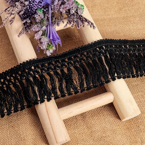 10 Yards 6cm Breite Schwarz Baumwolle Quaste Spitzenband Fransenbesatz Spitzenbesatz zum Nähen Fransenborte Quaste Trimmen Nähzubehör für Kostüme Bekleidung Vorhang Kleidung Tischdecke Hochzeit Deko 10 Yards 6cm Breite Schwarz Baumwolle Quaste Spitzenband Fransenbesatz Spitzenbesatz zum Nähen Fransenborte Quaste Trimmen Nähzubehör für Kostüme Bekleidung Vorhang Kleidung Tischdecke Hochzeit Deko von Duories