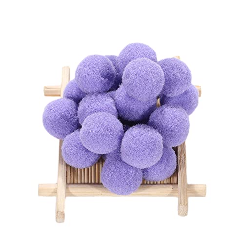 100 STK Klein Pompons zum Basteln,30mm Pompons Bälle Kleine Bommeln Kugeln, Flauschigen Bunte Pom Pom Deko Pompom Plüschbälle Bastel Zubehör für Dekorieren Verzieren Nähen DIY Handwerk,Lila von Duories