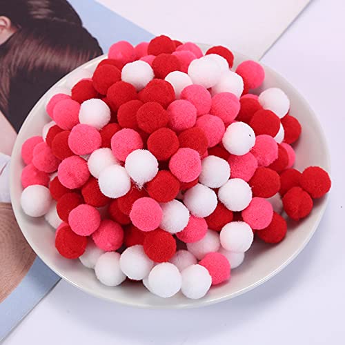 100 Stück Bunte Mini Pompons,30mm Pompom Bälle Kleine Bommeln,Flauschigen Plüschbälle Filzkugeln Deko für Geburtstag & Hochzeit Party Dekorieren Lustige DIY Nähen Basteln Handwerk,Rot Rose Weiß 100 Stück Bunte Mini Pompons,30mm Pompom Bälle Kleine Bommeln,Flauschigen Plüschbälle Filzkugeln Deko für Geburtstag & Hochzeit Party Dekorieren Lustige DIY Nähen Basteln Handwerk,Rot Rose Weiß von Duories