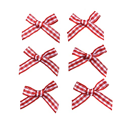 100 Stück Kleine Satinschleifen 3x3cm Kariert Karoband Bögen Deko Schleifen für DIY Nähen Hochzeit Party Geschenk Scrapbooking Taufe Kommunion Streudeko Haarschmuck Unterwäsche Verschönerung,Rot 100 Stück Kleine Satinschleifen 3x3cm Kariert Karoband Bögen Deko Schleifen für DIY Nähen Hochzeit Party Geschenk Scrapbooking Taufe Kommunion Streudeko Haarschmuck Unterwäsche Verschönerung,Rot von Duories