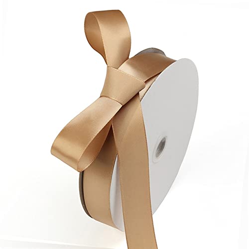 100 Yard Satinband Schleifenband Geschenkband Bänder zum Basteln,Stoffband Ringelband Dekoband Bögen für Weihnachten Hochzeit Valentinstag Taufe Geburtstags Party Geschenk Verpackung,12mm Khaki 100 Yard Satinband Schleifenband Geschenkband Bänder zum Basteln,Stoffband Ringelband Dekoband Bögen für Weihnachten Hochzeit Valentinstag Taufe Geburtstags Party Geschenk Verpackung,12mm Khaki von Duories
