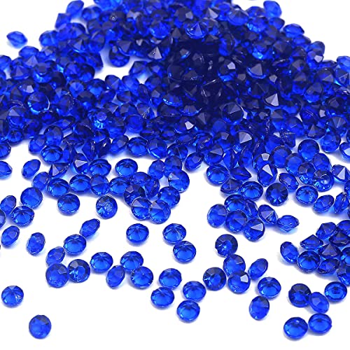 1000 Stück Acryl Deko Diamantkristalle 4mm Glitzer Streudeko Tischschmuck Funkelnd Dekosteine Kristalle Konfetti Diamanten zum DIY Verzieren Tischdeko Hochzeit Taufe Verlobung Valentinstag,Königsblau von Duories